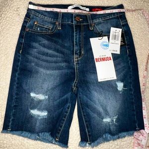 Bermuda length shorts